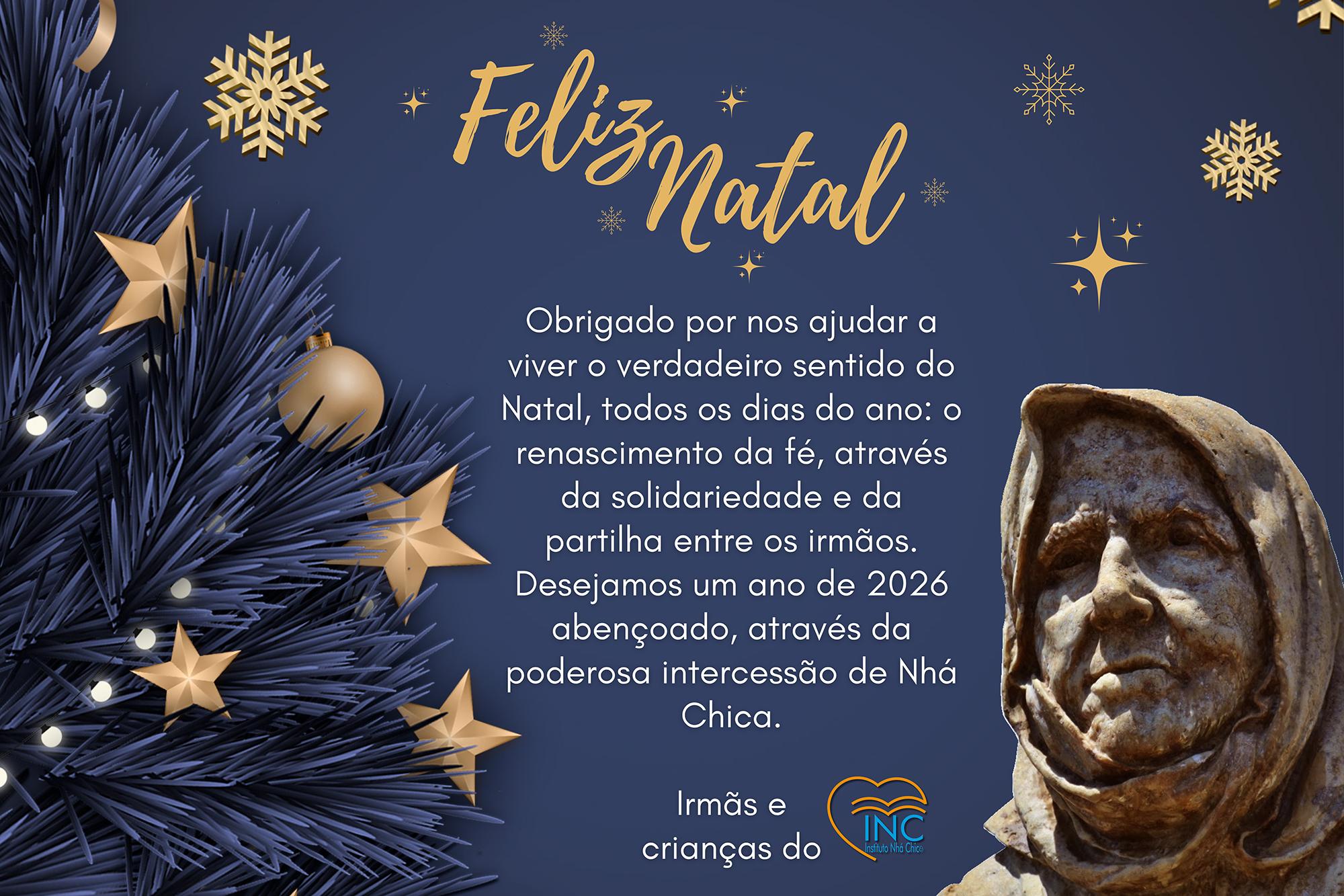 DESEJAMOS A TODOS UM FELIZ E ABENÇOADO NATAL!