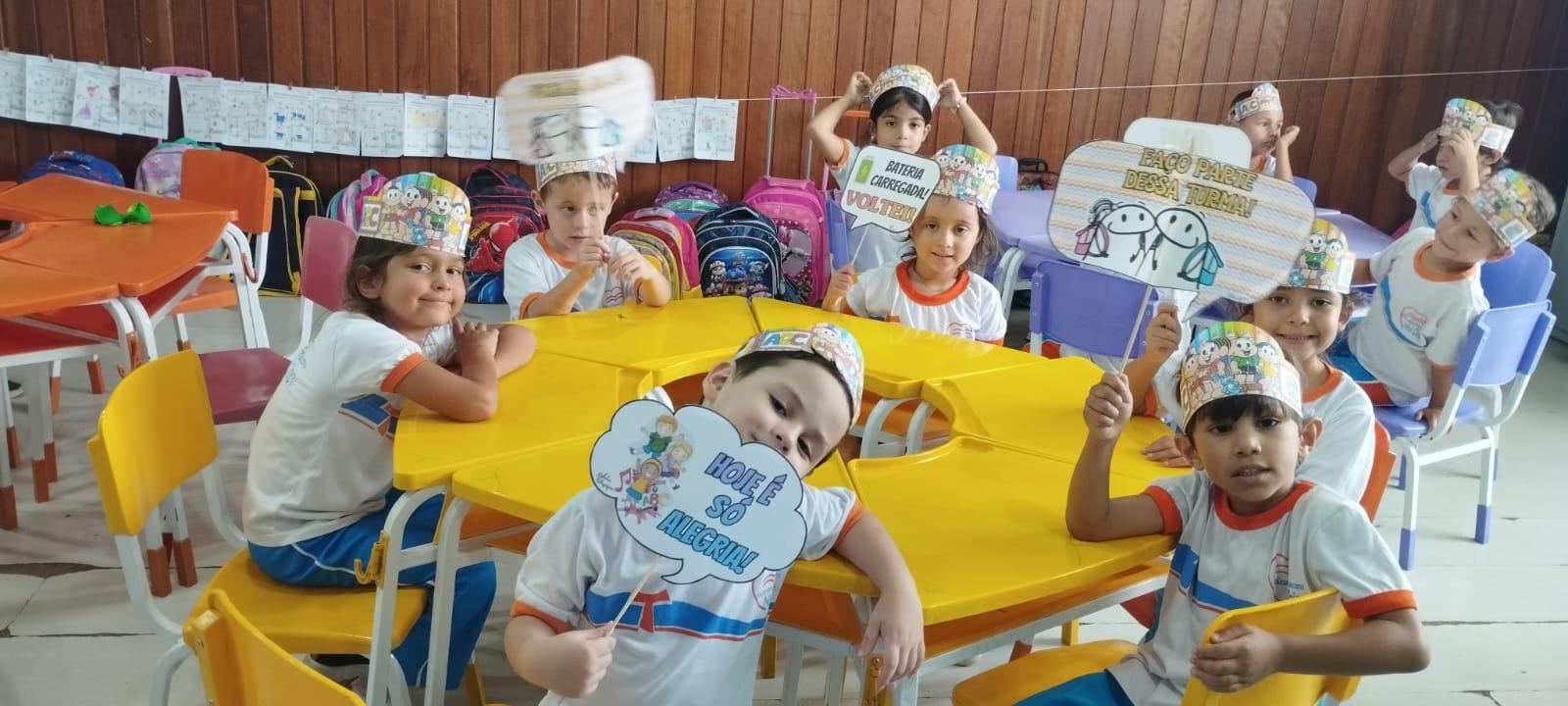 1º DIA DE AULA DO II PERÍODO DA EDUCAÇÃO INFANTIL